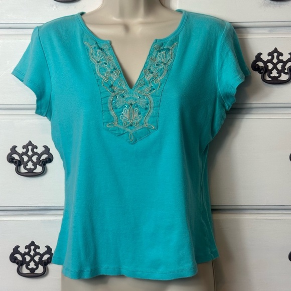 Y2K Embroidered/Sequin Tee - Picture 2 of 12